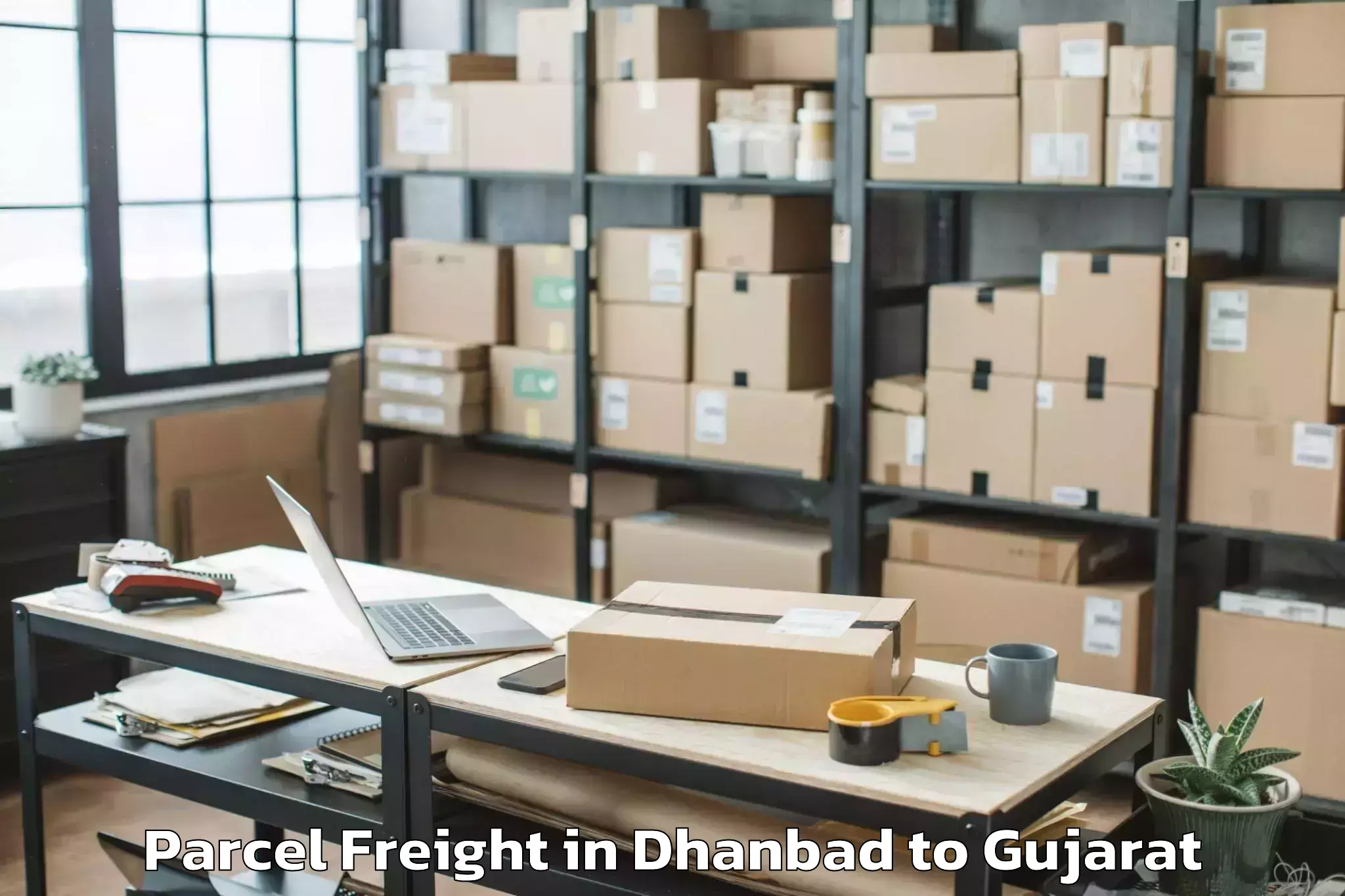 Book Dhanbad to Savarkundla Parcel Freight Online